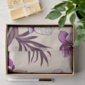 Paarse Orchid Flowers Tissuepapier (Geschenk)