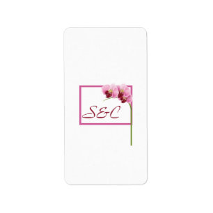 Paarse Orchid Hershey's Miniature Wrapper Etiket