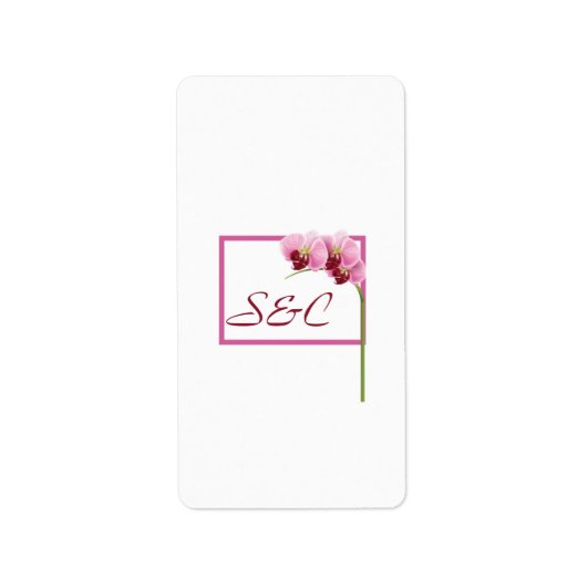 Paarse Orchid Hershey's Miniature Wrapper Etiket (Voorkant)