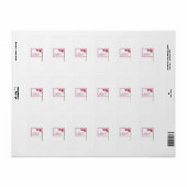 Paarse Orchid Hershey's Miniature Wrapper Etiket (Full Sheet)