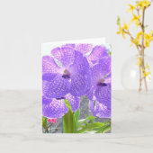 PAARSE ORCHID KAART (Gele Bloem)