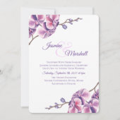 Paarse Orchid Kaart (Voorkant)