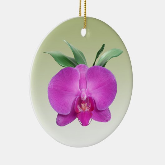 Paarse Orchid Keramisch Ornament (Rechts)