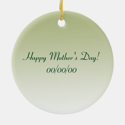 Paarse Orchid Keramisch Ornament (Achterkant)