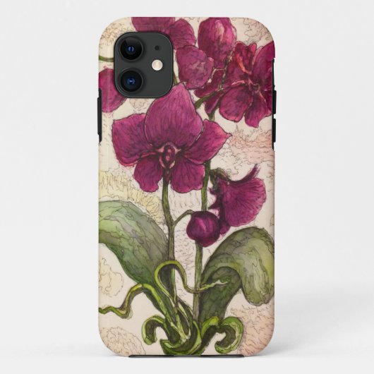 Paarse Orchid - Mate Barely Daar iPhone 5/5S Hoesj Case-Mate iPhone Case (Achterkant)
