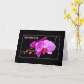 Paarse Orchid van moeder Kaart (Gele Bloem)