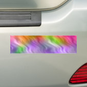 Paarse Orchid Wavy Texture Bumpersticker (Op auto)