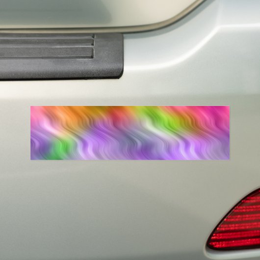 Paarse Orchid Wavy Texture Bumpersticker (Op auto)