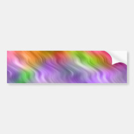 Paarse Orchid Wavy Texture Bumpersticker