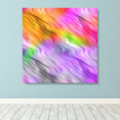 Paarse Orchid Wavy Texture Canvas Afdruk (Insitu (Houten vloer))