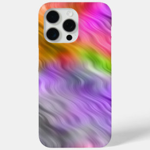 Paarse Orchid Wavy Texture iPhone 15 Pro Max Hoesje