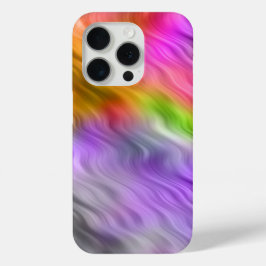 Paarse Orchid Wavy Texture iPhone 15 Pro Case