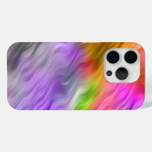 Paarse Orchid Wavy Texture Case-Mate iPhone Case (Achterkant (horizontaal))