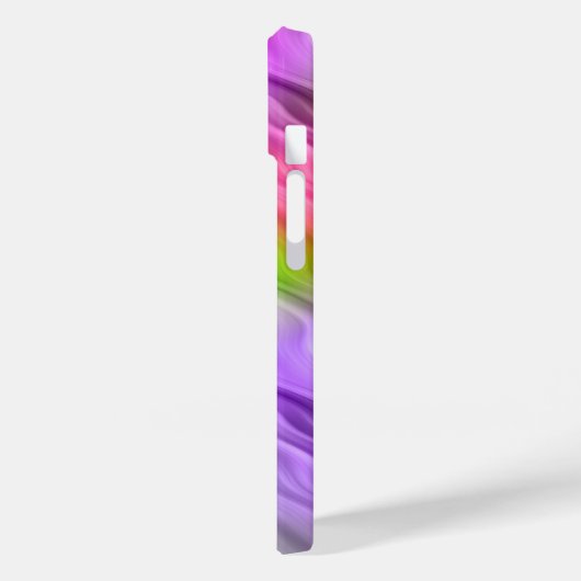 Paarse Orchid Wavy Texture Case-Mate iPhone Case (Achterkant / Links)