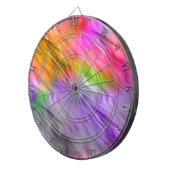 Paarse Orchid Wavy Texture Dartbord (Voorkant Rechts)
