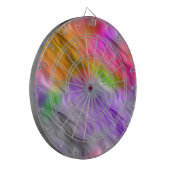 Paarse Orchid Wavy Texture Dartbord (Voorkant Links)