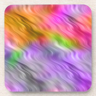 Paarse Orchid Wavy Texture Drankjes Onderzetter