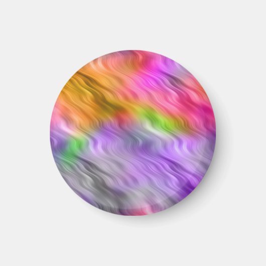 Paarse Orchid Wavy Texture Magneet (Voorkant)
