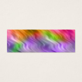 Paarse Orchid Wavy Texture Mini Visitekaartjes