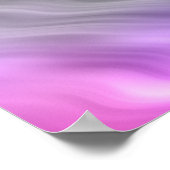 Paarse Orchid Wavy Texture Poster (Hoek)