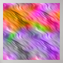 Paarse Orchid Wavy Texture Poster