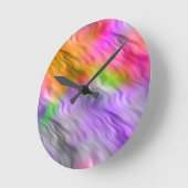 Paarse Orchid Wavy Texture Ronde Klok (Hoek)