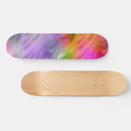Paarse Orchid Wavy Texture Skateboard (Horizontaal)