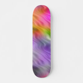 Paarse Orchid Wavy Texture Skateboard