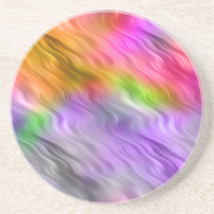 Paarse Orchid Wavy Texture Zandsteen Onderzetter
