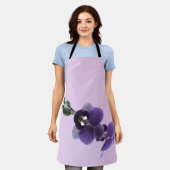 Paarse orchidebloem, All-Over Print Schort (Gedragen)