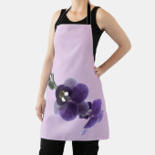 Paarse orchidebloem, All-Over Print Schort (Insitu)
