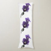 Paarse orchidebloem, carrosserie lichaamskussen (Voorkant Verticaal)