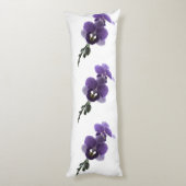 Paarse orchidebloem, carrosserie lichaamskussen (Achterkant (Verticaal))