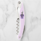 Paarse orchidebloem, kurkentrekker (Voorkant)