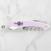 Paarse orchidebloem, kurkentrekker (Voorkant)