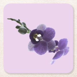 Paarse orchidebloem, Onderzetter