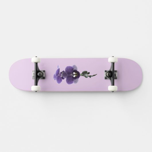 Paarse orchidebloem, Skateboard (Horizontaal)