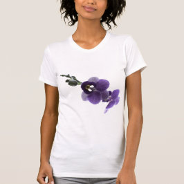 Paarse orchidebloem. t-shirt