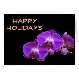 Paarse orchidebloemen prettige feestdagen