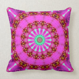 Paarse Orchidee Abstract Mandala No 2 Sierkussen