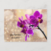 Paarse Orchidee Ansichtkaart Briefkaart (Voorkant)