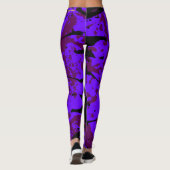 paarse orchidee aura leggings (Achterkant)