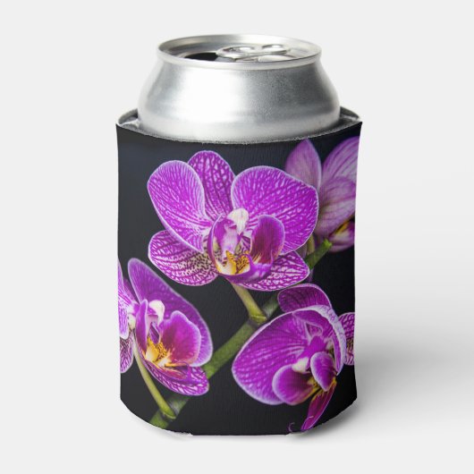 Paarse orchidee blikjeskoeler (Blikje Voorkant)