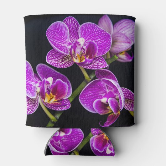 Paarse orchidee blikjeskoeler (Achterkant)