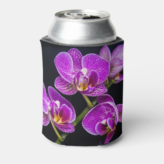Paarse orchidee blikjeskoeler (Blikje Achterkant)