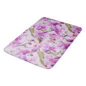 paarse orchidee bloempatroon badmat (Gekanteld)