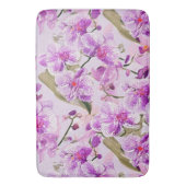 paarse orchidee bloempatroon badmat (Voorkant Verticaal)