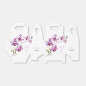 Paarse Orchidee Bloesem Verjaardag Bedankdoosjes (Uitgevouwen)