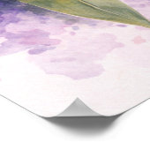 Paarse Orchidee Botanisch  Poster (Hoek)