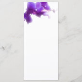 Paarse orchidee bruiloft menu (Achterkant)